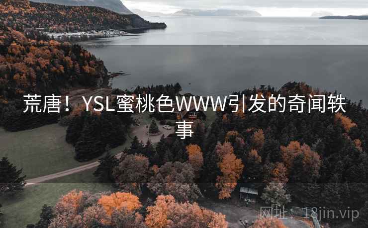 荒唐!YSL蜜桃色WWW引发的奇闻轶事 第2张 荒唐!YSL蜜桃色WWW引发的奇闻轶事 第2张